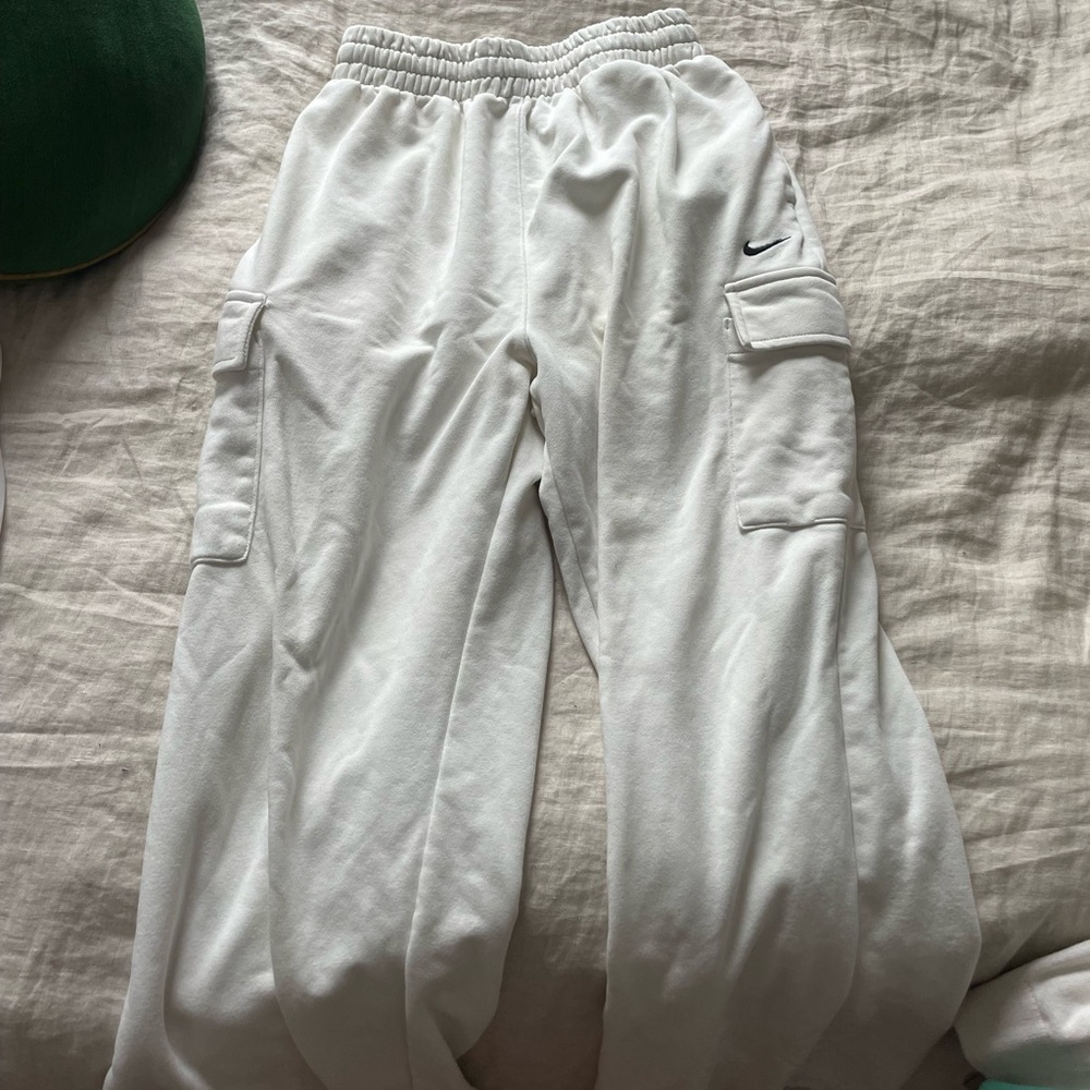 Nike White Sweatpants